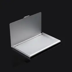 1 pc Waterproof Business Card Storage Box Aluminum Metal Business ID Credit Card Holder Case Hot Selling