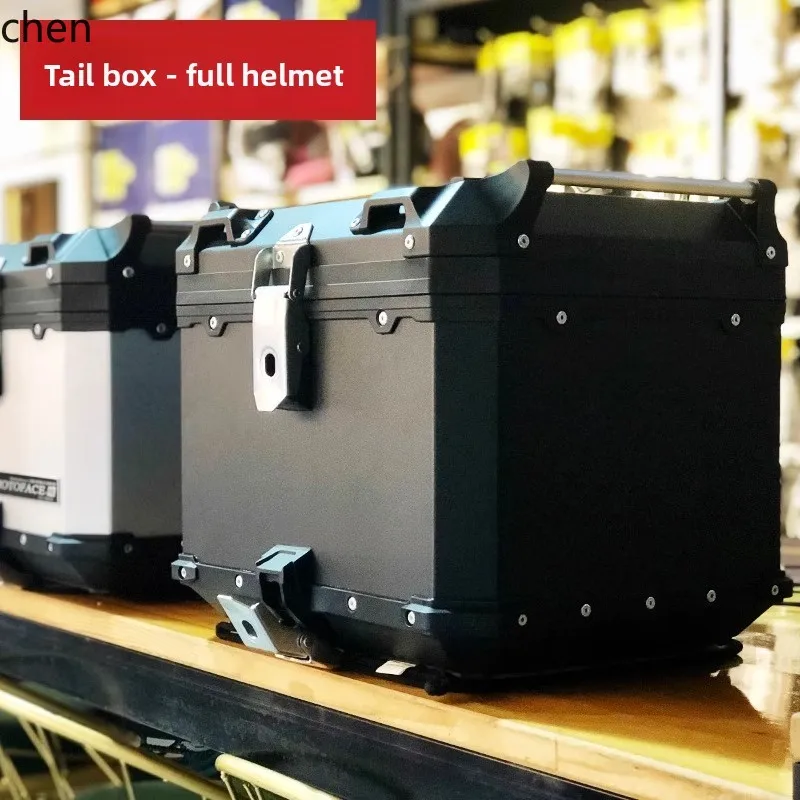 

ZMLD5 Aluminum Alloy Tail Box 40L Can Hold Full Face Helmet Cloth G3 Large Tail Box