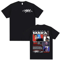 Rapper Maka Aura Tour Album 2025 T Shirts for Men Women Vintage Harajuku Street T-shirt Casual Cotton T Shirt Clothing Tops