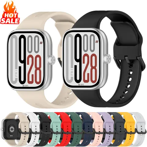 Original Silicone Strap For Redmi watch 6 5 4 5 eSIM SmartWatch For Xiaomi Mi Band 8 9 Pro Bracelet Watchband Sport Accessories