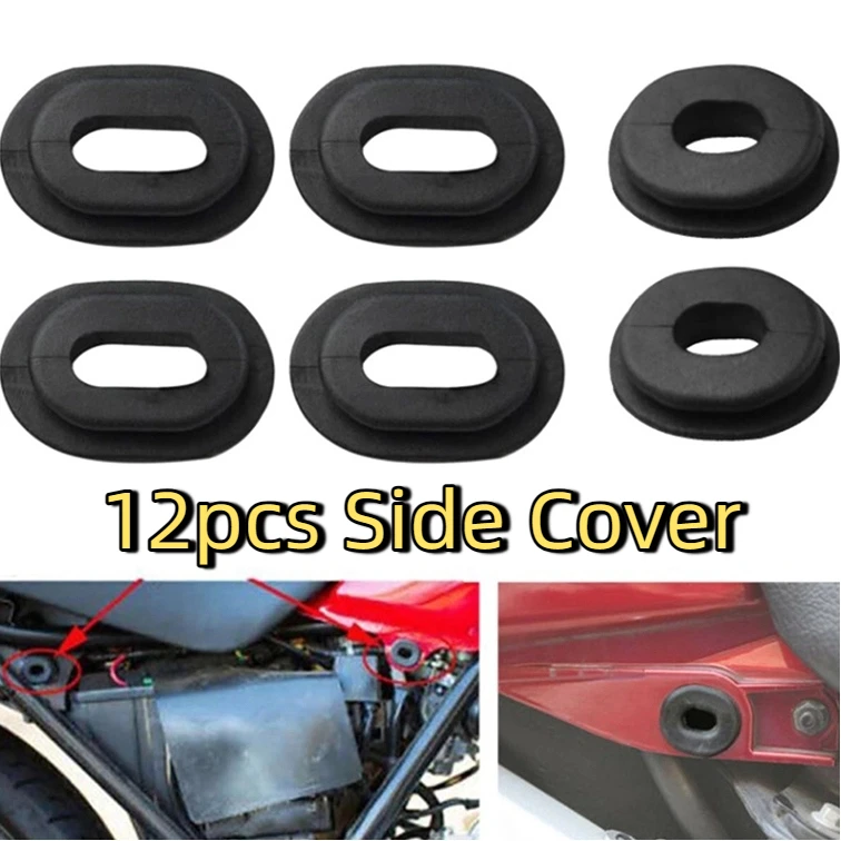 Fairing Washer Bolts Motorcycle Accessories 12pcs Motorcycle Body Side Cover Rubber Grommet