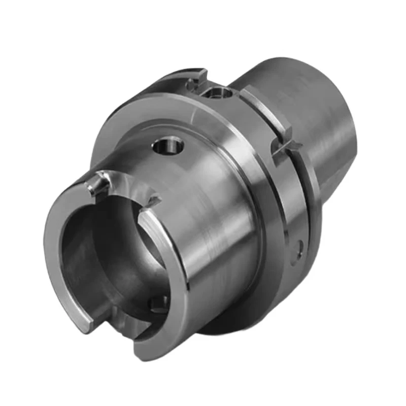 CNC machined stainless steel multi-stage threaded connection seat, perforated step bushing, multi-interface connection block