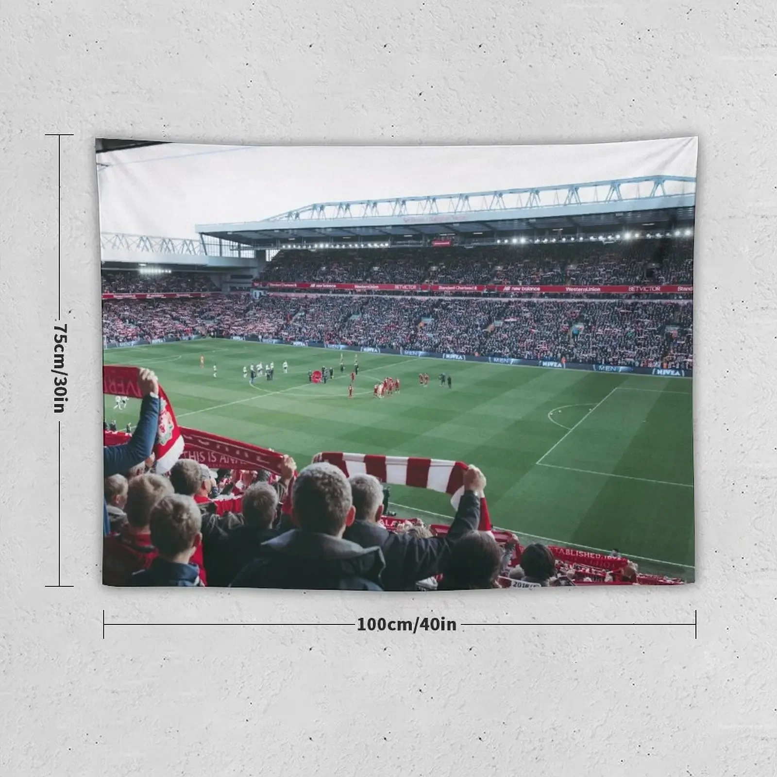 Anfield stadium before the match Tapestry Wallpaper Bedroom Wall Decor Tapestry