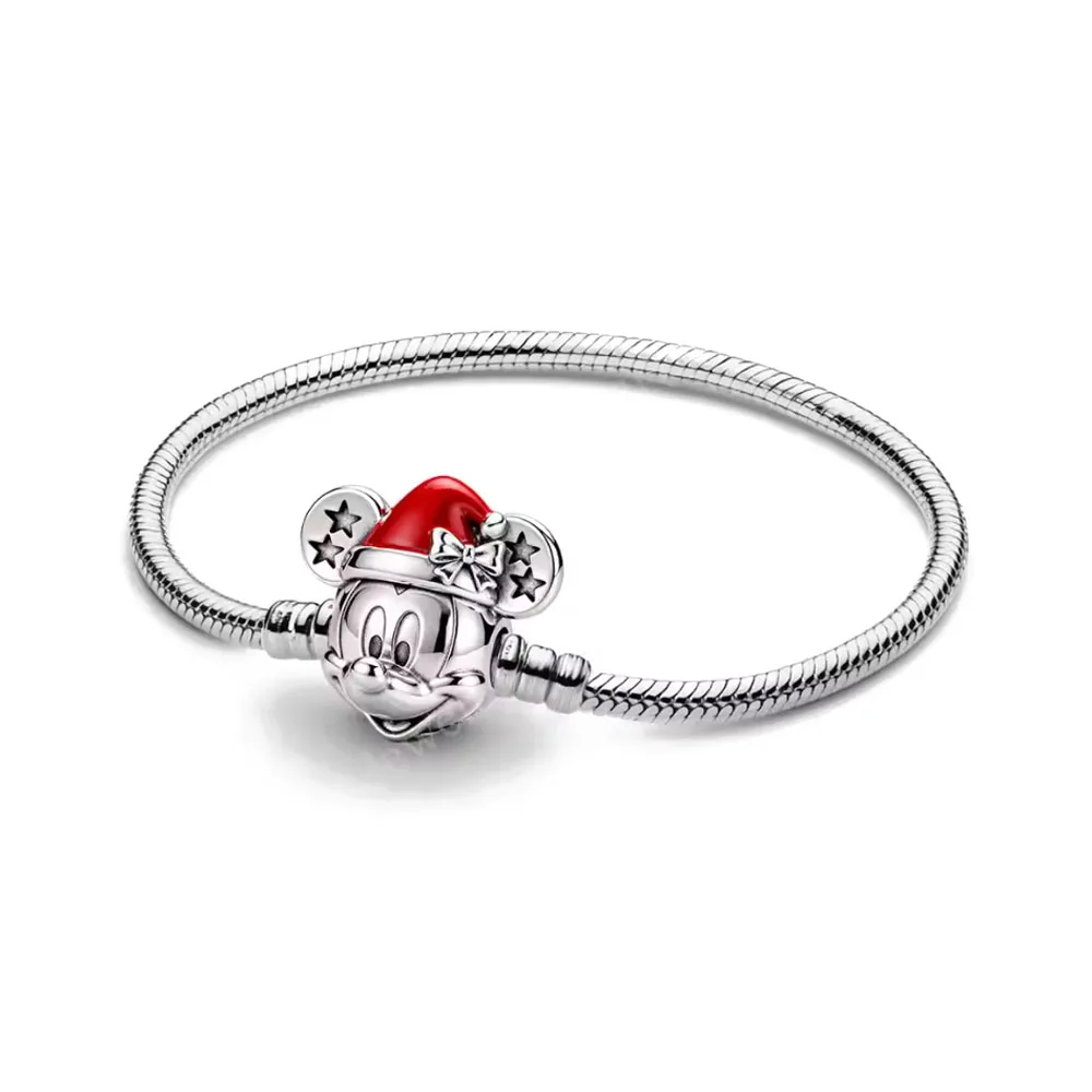 Hot Sales 925 Silver Cute Cartoon Duck Bear Fox Buckle Bracelet for Girls' Birthday, Festival Fashion Luxury Charm Jewelry Gifts view 6