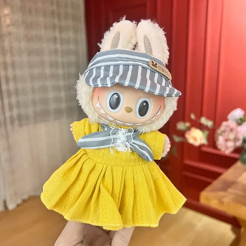 

2025 New Kawaii Fresh Dress Suitable for V1V2V3 Labubu Doll Accessories Cute Decorations Small Clothes Fashion Birthday Gifts