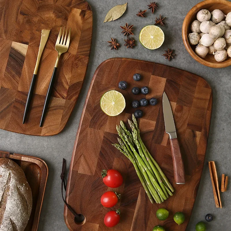 Tábua De Corte De Vegetais Profissional, Tábuas de Corte para Casa e Cozinha, utensílios de madeira, suprimentos de madeira maciça