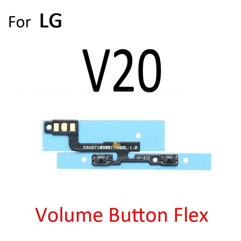 Mute Switch Volume Control Button Flex Cable For LG V20 V30 V30S Plus V35 V40 V50 V50S ThinQ Power ON OFF Key Replacement Parts