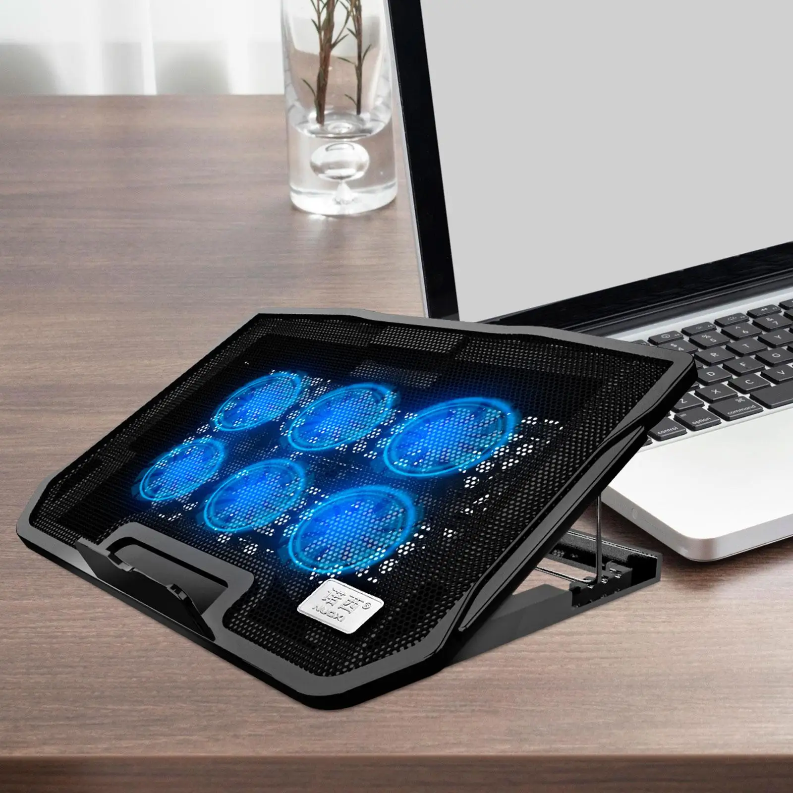 Laptop Notebook Cooling Pad with 6 Fans Prevent Overheating Portable USB