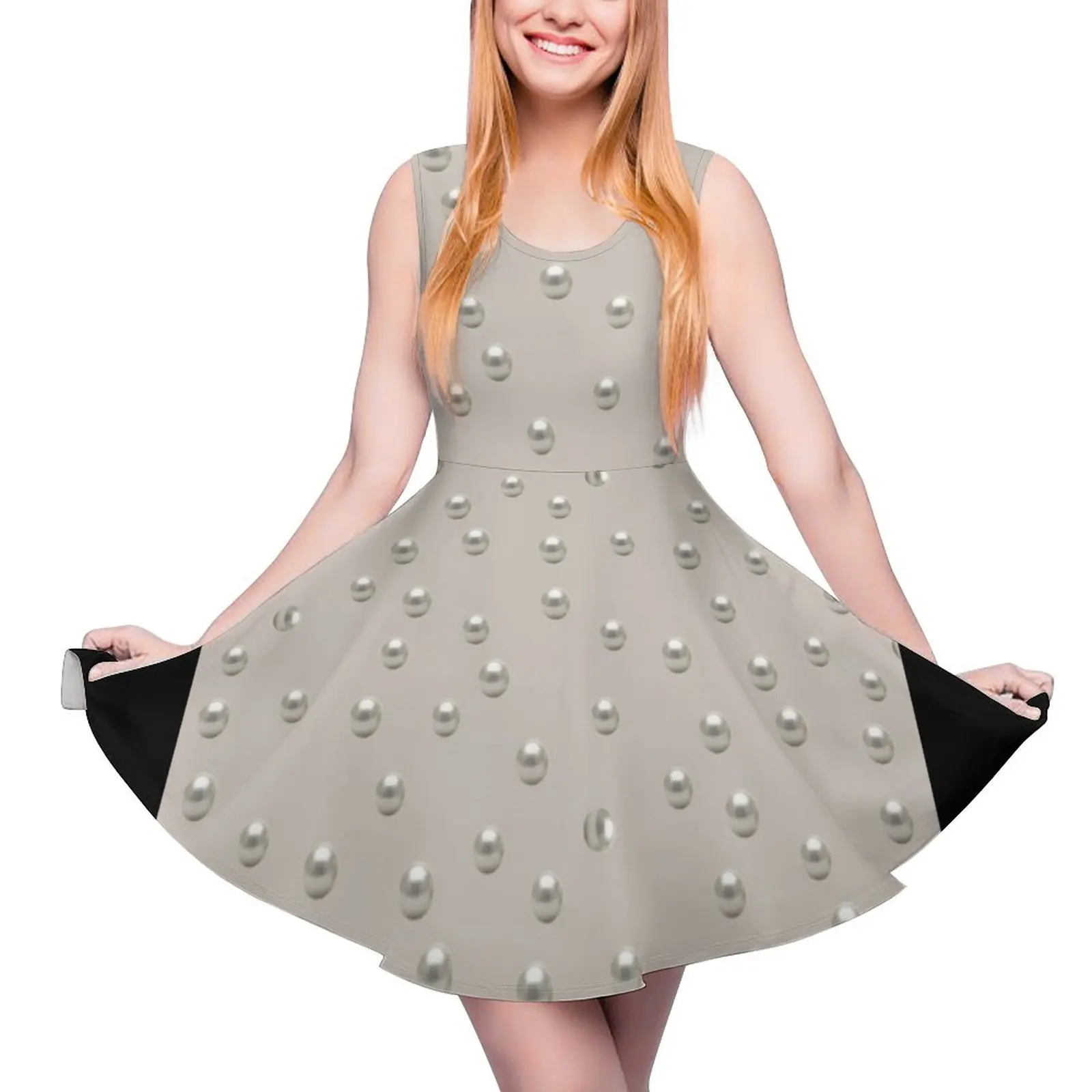 

Classy Pearl Sleeveless Dress Woman clothing women"s clothing trend 2024