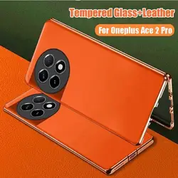 Funda For Oneplus Ace 2 Pro Tempered Glass Leather Phone Case For One Plus 11 Ace 2V Double Sided Magnetic Absorption Flip Cover
