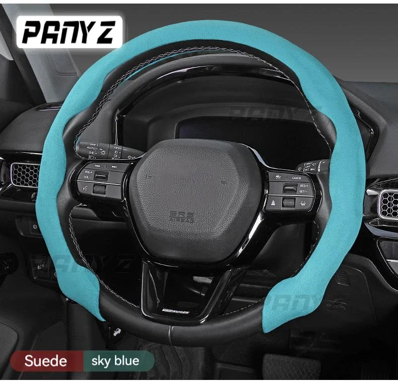 Non-slip Car Steering Wheel Cover Suede For Jeep Renegade Compass Patriot Cherokee Wrangler Car Accessories