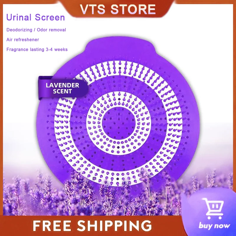 2pieces Packing Bullseye Urinal Screen Mats Deodorizer Two Color Target Type Anti-Splash Men's Toilet EVA Urinal Cakes Fresh Air