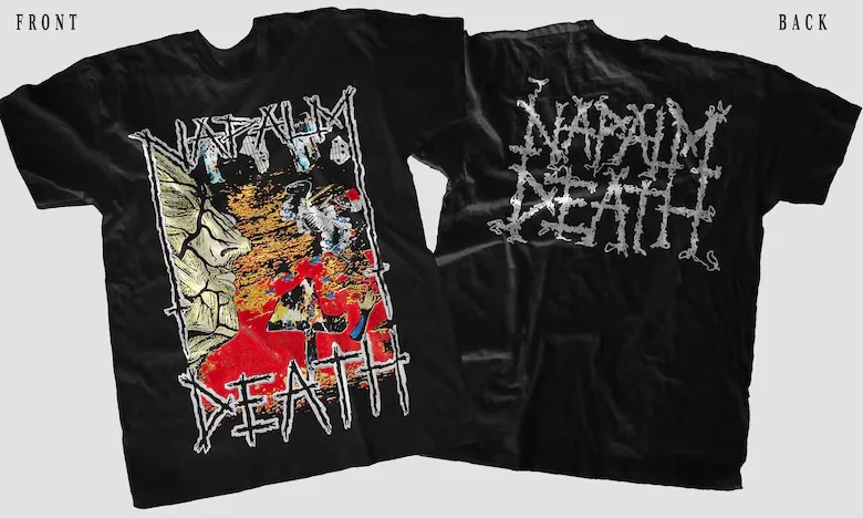 New Dtg/Dtf printed T-shirt - NAPALM DEATH - Harmony\' Corruption - size- US