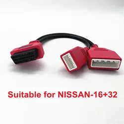 New 16+32 For Nissan Gateway Adapter Cable OBD2 Diagnostic Connector Cable