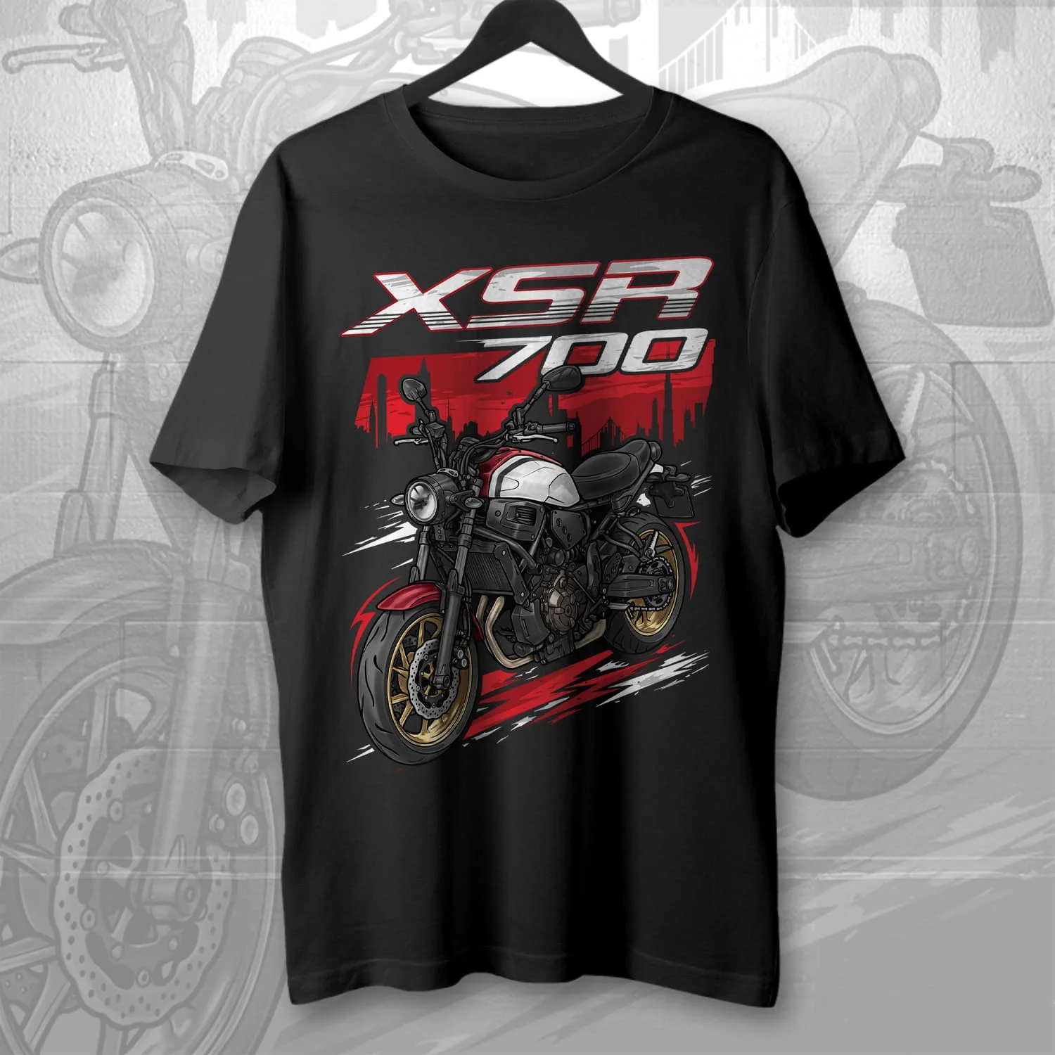 2005-2010 Models Japanese XSR 700 Motorcycle T-Shirt 100% Cotton O-Neck Short Sleeve Casual Mens T-shirt Riding Streetwear
