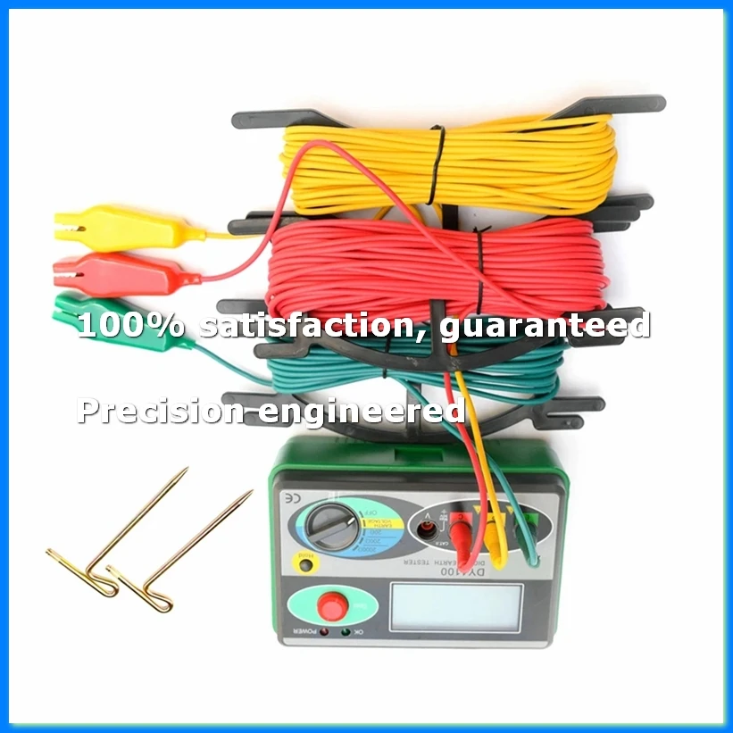 DY4100 Ground Test Kit Digital Earth Ground Resistance Meter Ohm Instruments Inspection Electrician Resistance Tester-A07G