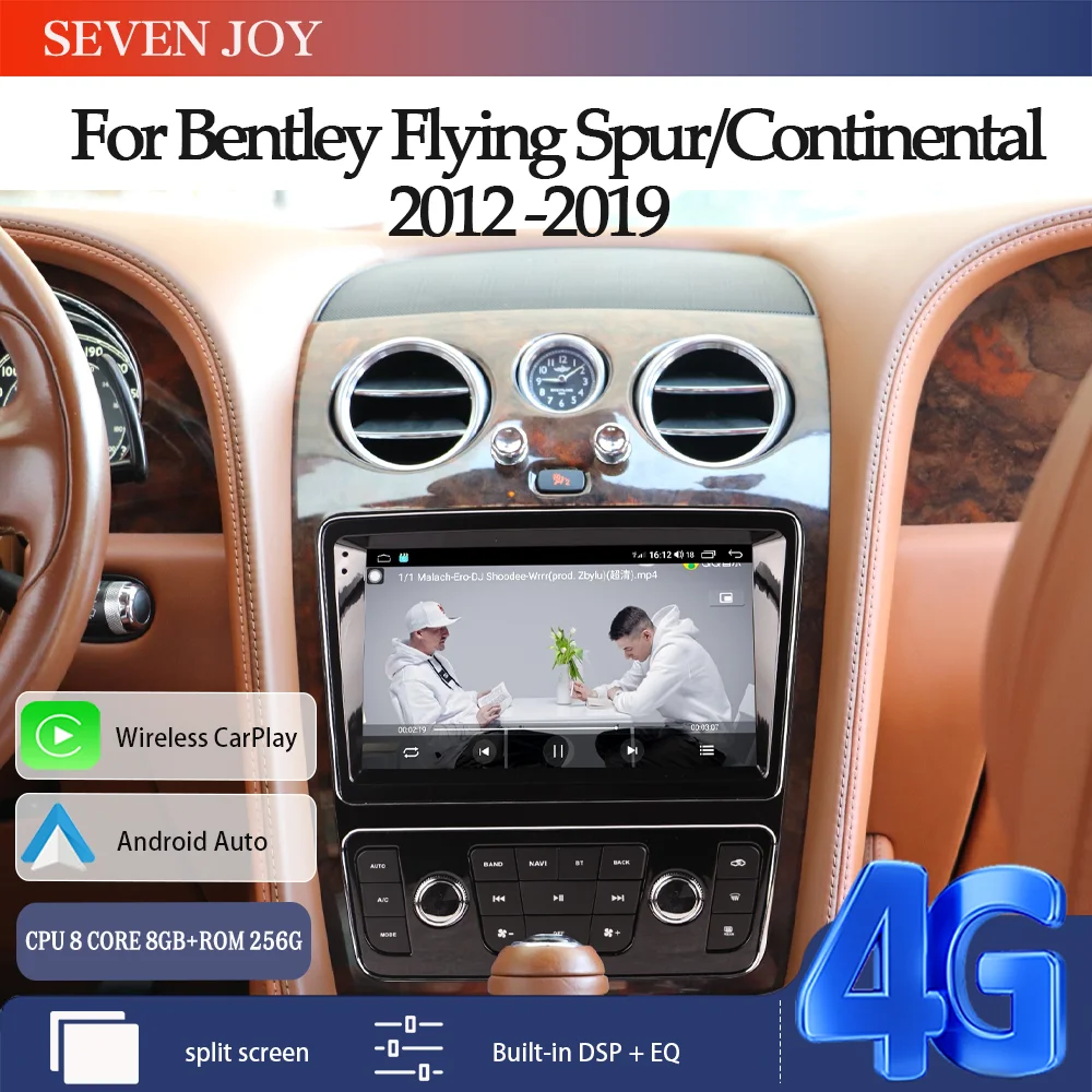 For Bentley Flying Spur Continental GT 2012-2019 Android Car Radio Carplay Autoradio Stereo Multimedia Intelligent Systems Auto