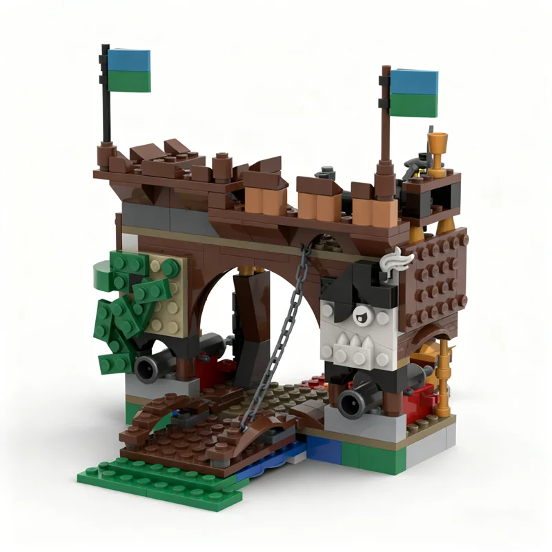 ชุดตัวต่อ MOC โจรสลัด 269 ชิ้น รุ่น Mini Fort Creator 3 1 ของเล่นตัวต่อสร้างสรรค์ DIY ของเล่นเสริมพัฒนาการ ไอเดียของขวัญคริสต์มาส