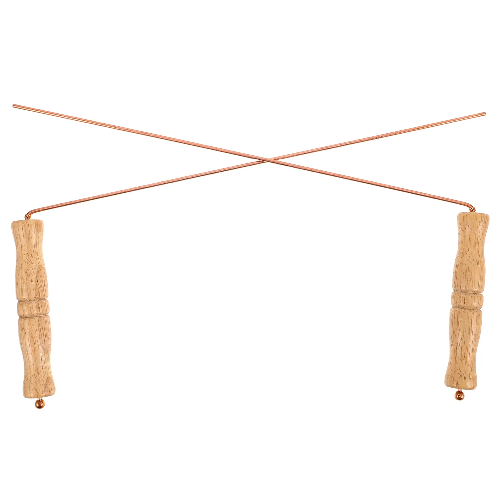 2Pcs Copper Dowsing Rod Set Pure Copper Rods for Water Divination Gold Prospecting Accurate Detection