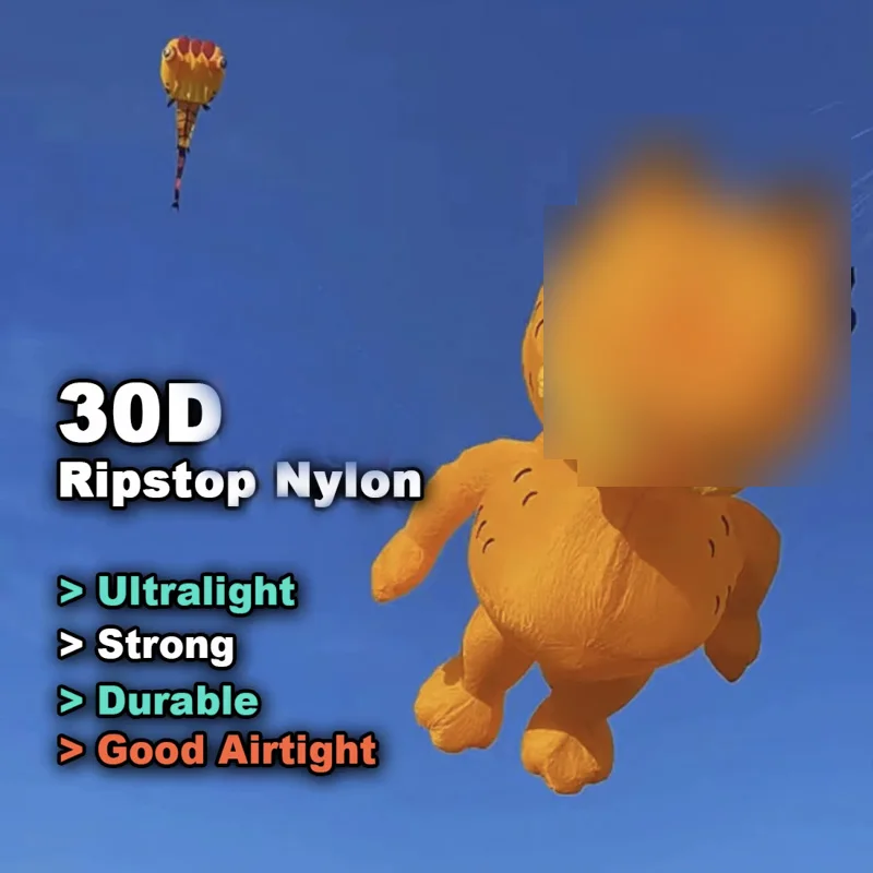 9KM 3.5m 고양이 및 4m 개 연, 립스탑 나일론 원단 라인 세탁 연 펜던트, 부드러운 풍선형 대형 전문가용 연 (가방 포함)