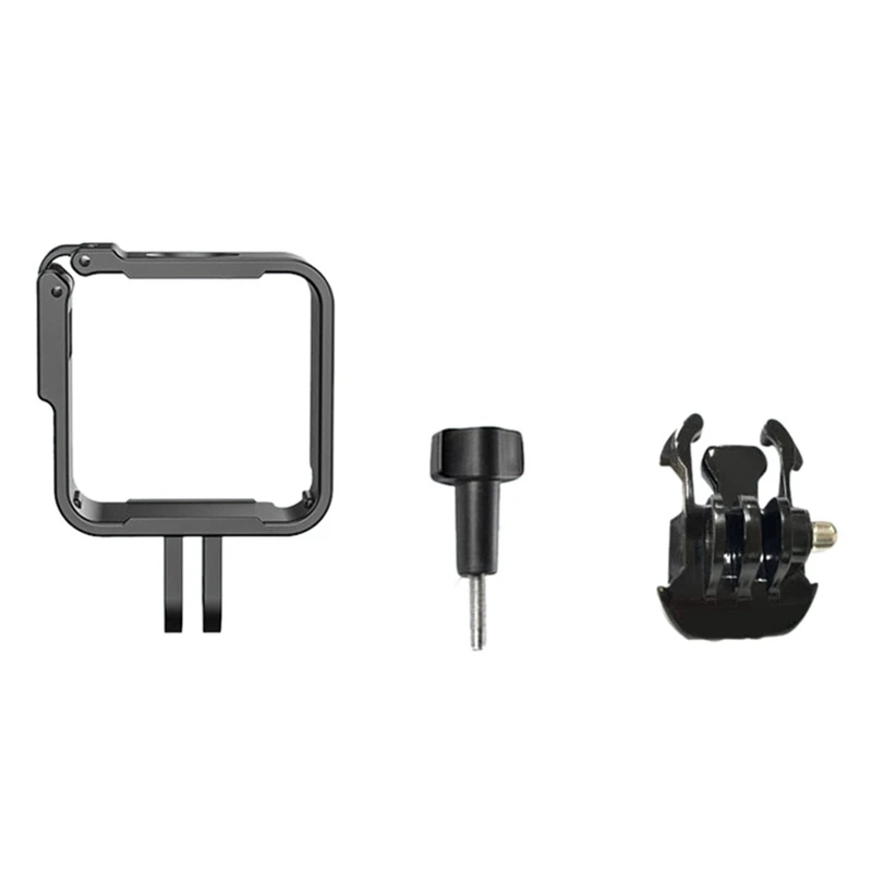 Quadro protetor para DJI Action 2, Camcorder Housing Case, Mount Bracket com tampa lateral Hole