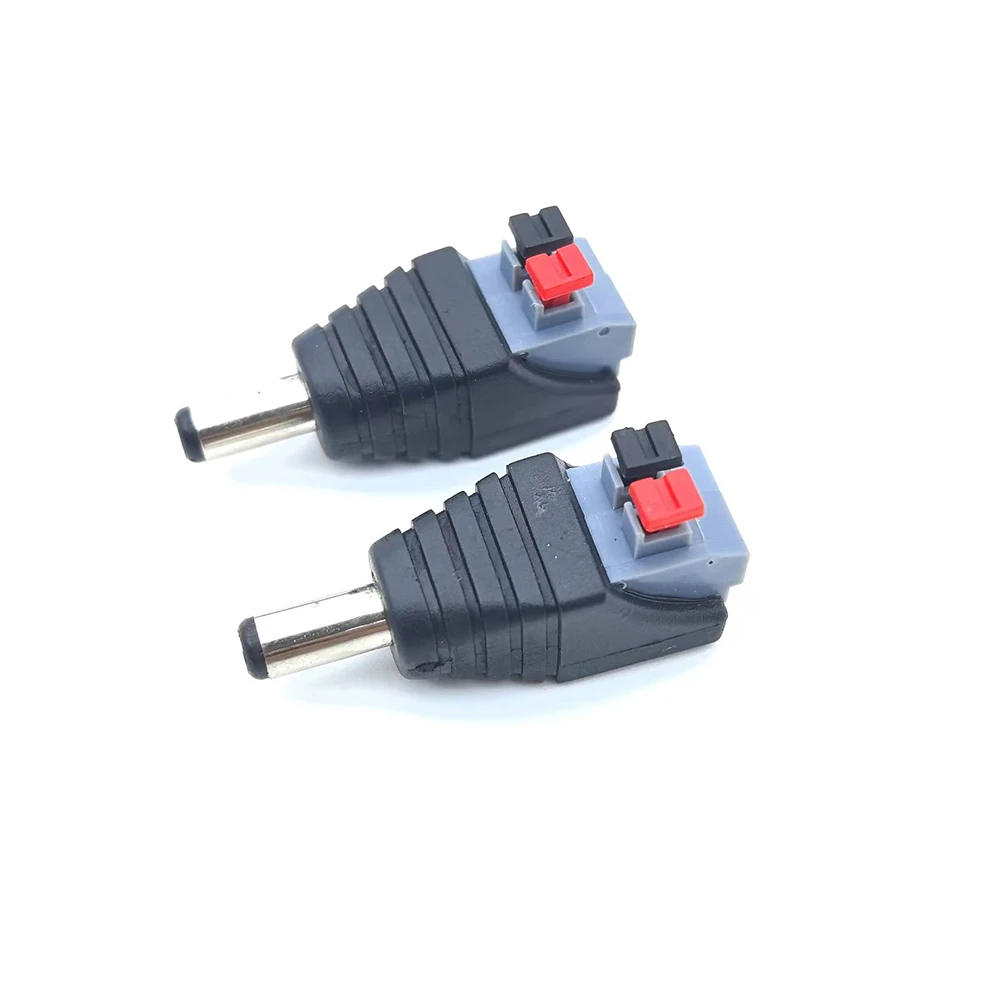 5 szt. Złącze zasilania 12V DC Wtyk Gniazdo Męskie Żeńskie Beczka 2.1mm x 5.5mm Adapter do Kamery CCTV Taśmy LED Terminal Zasilania — zdjęcie 7