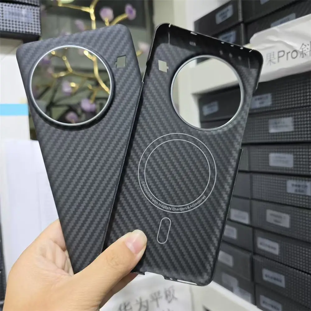 Magnetic Premium Real Carbon Fiber Aramid Slim Case For VIVO X200 Pro VIVO 200 Matte Armor Hard Cover