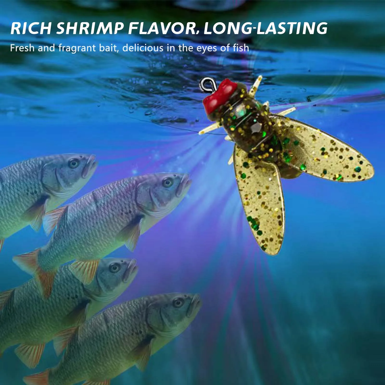 Bionic Fly Fishing Bait with Exquisite and Realistic Appearance Design Great Tool for Fishing Enthusiasts