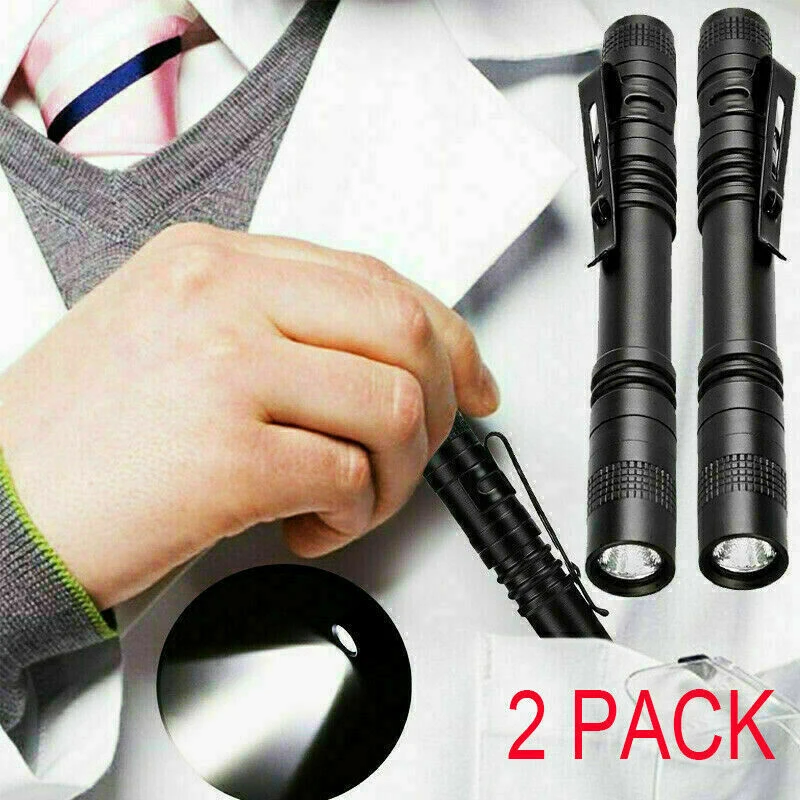 D5 2X LED Tactical Flashlight Small Fishing Camping LED Torch Light Lantern Mini Super Bright Penlight Pen Torch Pocket Linterna