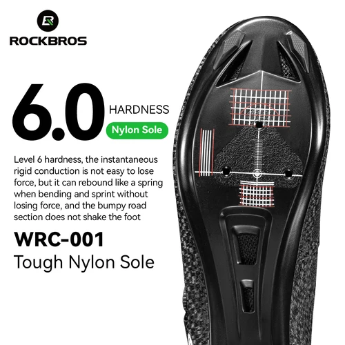 Imagen 2 del producto ROCKBROS Zapatos de ciclismo profesional con cierre de perilla autobloqueantes para bicicleta de carretera compatible con calas SPD calzado para ciclismo