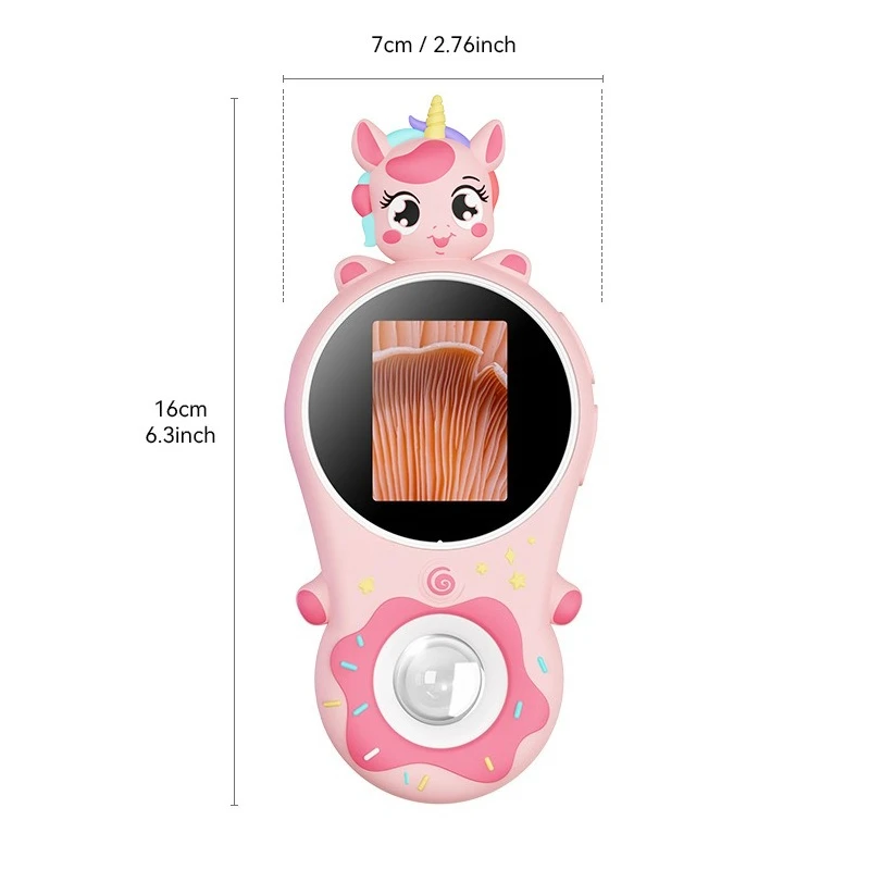 

Portable children's handheld, digital microscope with silicone sleeve 2 inch high definition handheld electronic magnifying