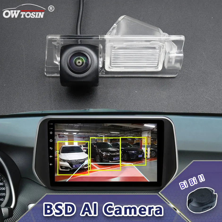 170° AHD AI Car Vehicle view Camera For Jeep Cherokee KL 2013 2014 2015 2016 2017 2018 2019 BSD Blind Spot Radar Alarm Monitor