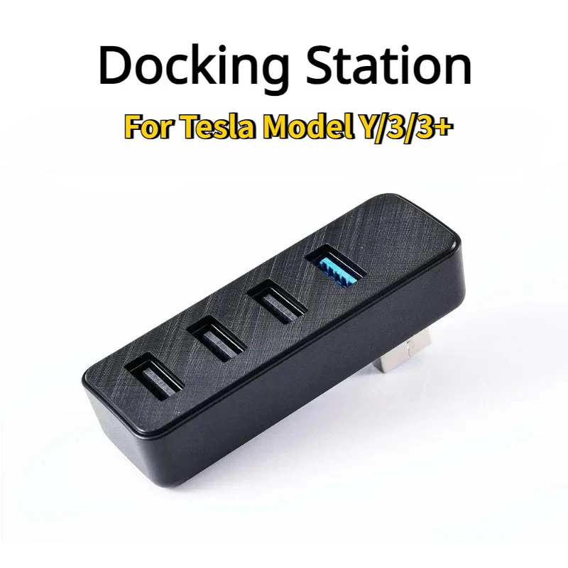 

Docking Station for Tesla Model Y/3/3+/Y Juniper 2025 Glove Box USB Hub Expansion Dock Connect Game Fast Charging Accessories