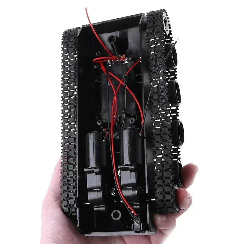 Tanque Rc, Robot inteligente, Kit de chasis de coche, oruga de goma para Arduino 130, Motor Diy, Robot de juguete para niños