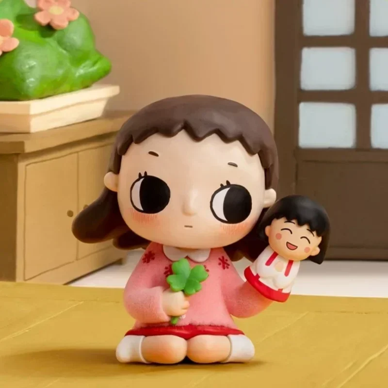 POP MART Nyota Chibi Maruko Chan Serie Desktop-Puppe Mystery Box Überraschungstüte Ornament Figuren Wohndekoration Mystery Spielzeugbox