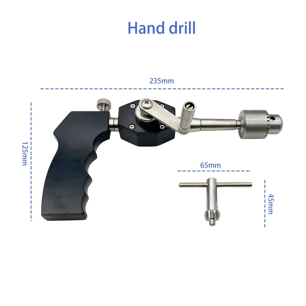 

Cannulated Manual Bone Hand Drill Black Rotation Drill Orthopedic surgical Instrument