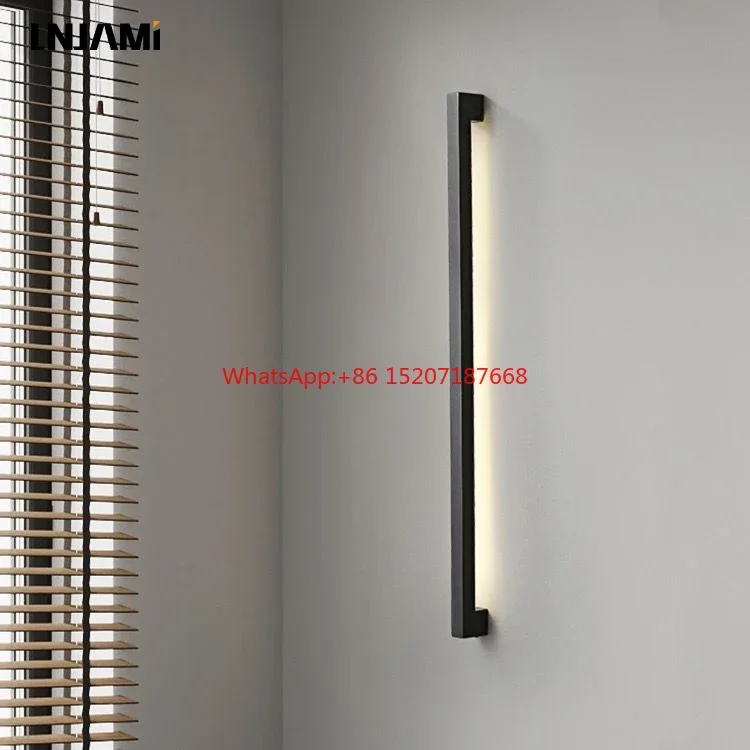 Stylish Outdoor Garden Illumination: 120CM Long, 24W Waterproof LED Strip Wall Lamp with Linear Design for Wall Mounting