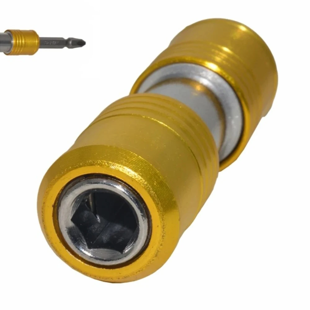 Socket Hex Shank Screwdriver Bit Holder 1/4inch Double-head Screw Adapter Drill Extension Bit Holder Quick Release Bit Holder