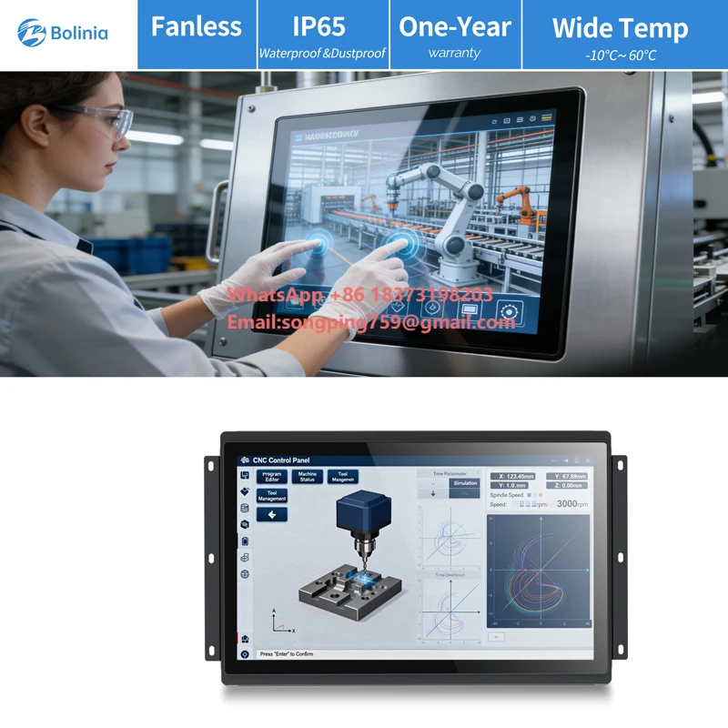 

Промышленный сенсорный панельный ПК 15.6 дюймов, моноблок HMI, Intel I5, ОС Windows/Android, 2-16 ГБ ОЗУ, 16-512 ГБ SSD, IP65, VGA, высокая яркость