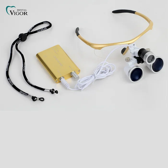 Portable LED Headlight den  tal 3.5X Surgical Loupes den  tal Magnifier LED Examination Lamp