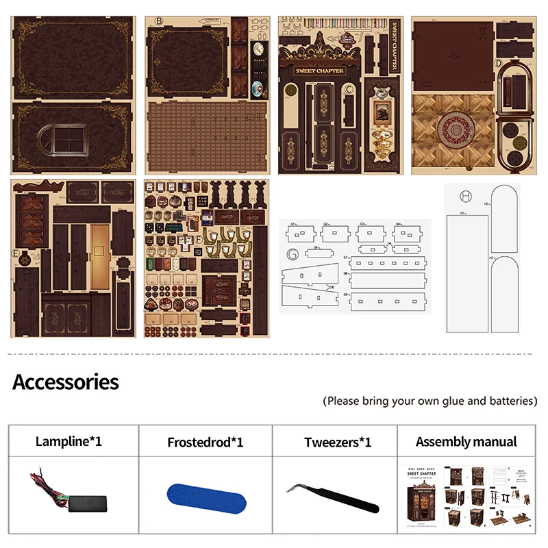 DIY Zoete Zolder Houten Poppenhuis Miniatuur Meubelset 3D Assemblagemodel Speelgoed voor Kinderen Volwassen Kerstcadeau Casa