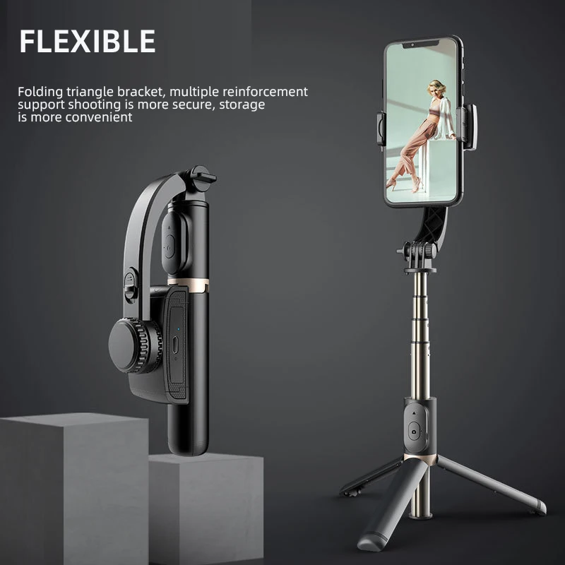 Portable Phone Selfie Stick Bracket Handheld Photography Tripod With Two LED fill lights Multifunctional Bluetooth Bracket Q08d