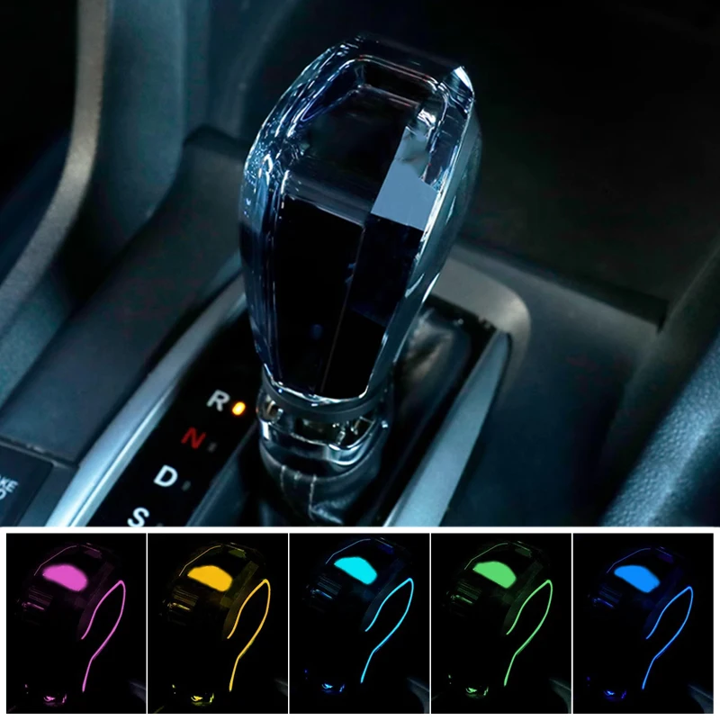 

For Chevrolet Malibu XL Equinox Trailblazer Cruze Cavalry Modified LED Crystal Gear shift knob car accessories Gearbox Handle