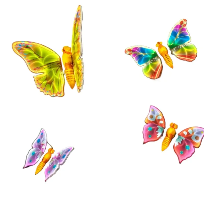 

Waterproof IP65 Christmas Dynamic Wings Butterfly 3D Theme Light Acrylic Butterfly Light Emitting Diode Light Decoration