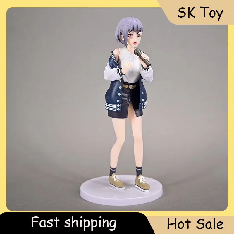 

22cm Two-dimensional Beautiful Girl MyGO Lead Singer Takamatsu Tomori Action Figure Standing Figure Gifts Collections