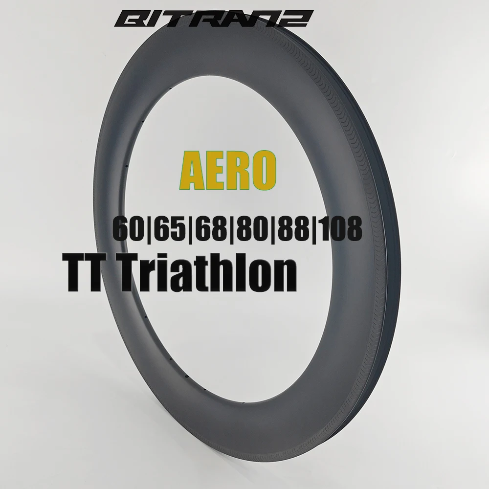 

108/88/80/68/65/60 мм карбоновое бескамерное клинчерное колесо для шоссейного велосипеда 700C обод тормозной диск велосипед TT Triathlon Track фиксированное 28 мм 30 мм