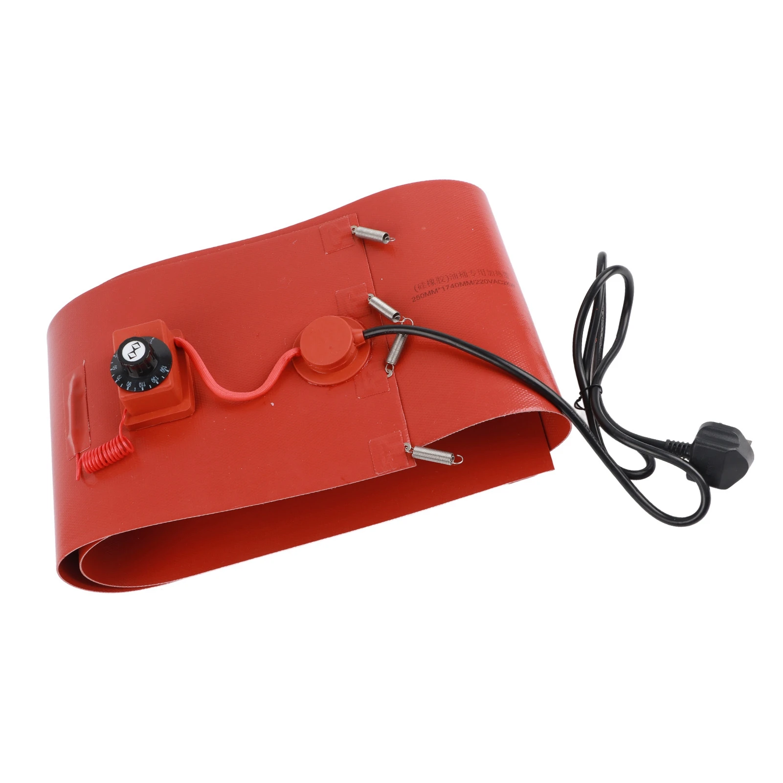 ドラムヒーター 200L ドラムヒーター ドラムペールヒーター 200L オイルドラムヒーターベルト シリコン加熱パッド 弾性スプリングとサーモスタット付き