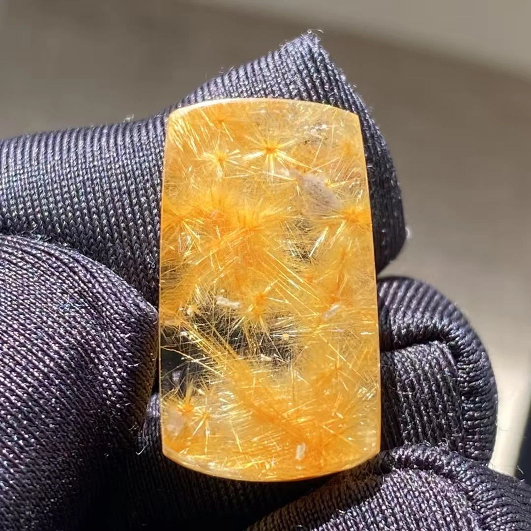 

Натуральный золотистый рутиловый кварц, кулон в форме цветка, украшение из рутилового кварца, 22*12*7 мм, для мужчин и женщин, Бразилия, AAAAAAA