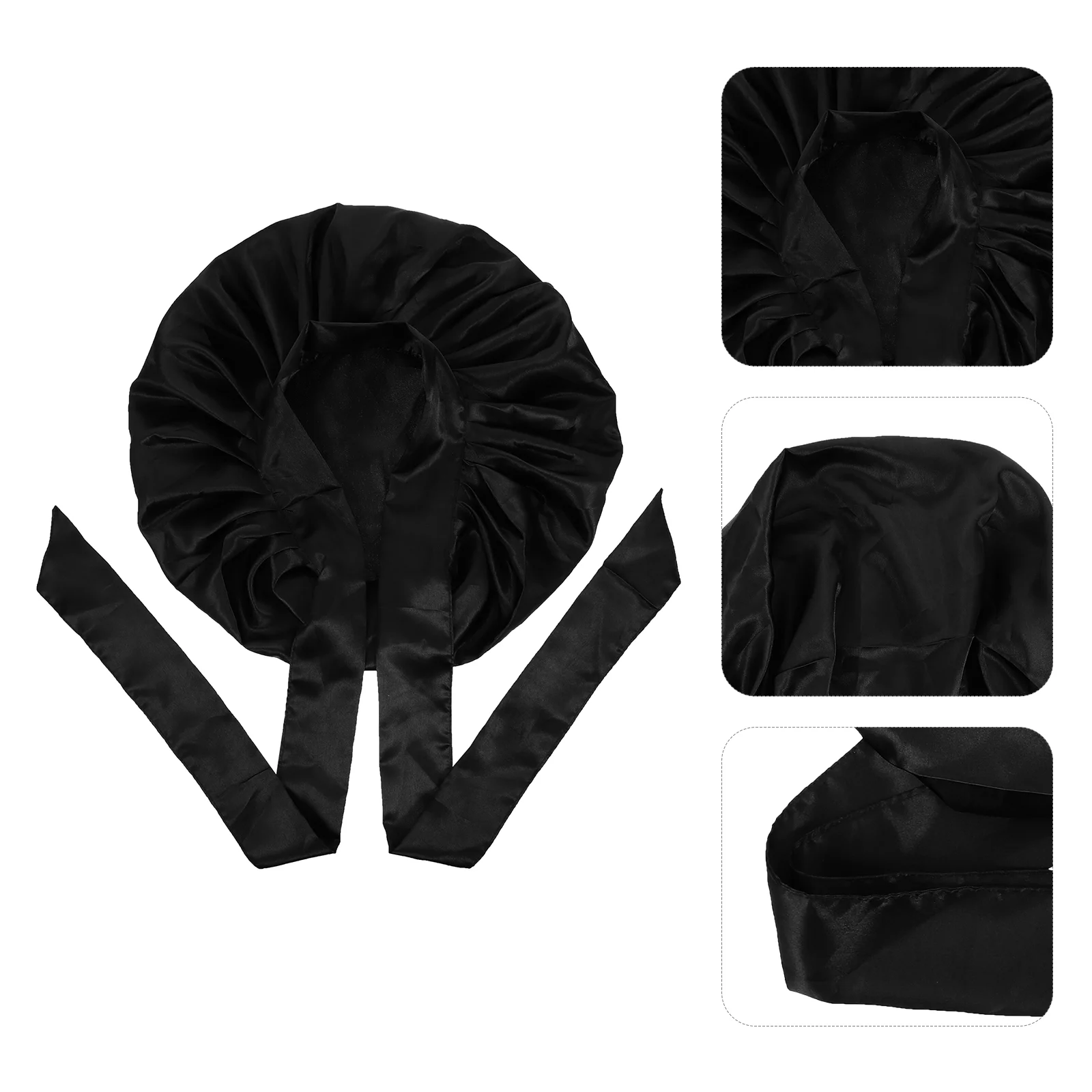 

Satin Hair Bonnet Household Jumbo Sleeping Convenient Wear-resistant Hat