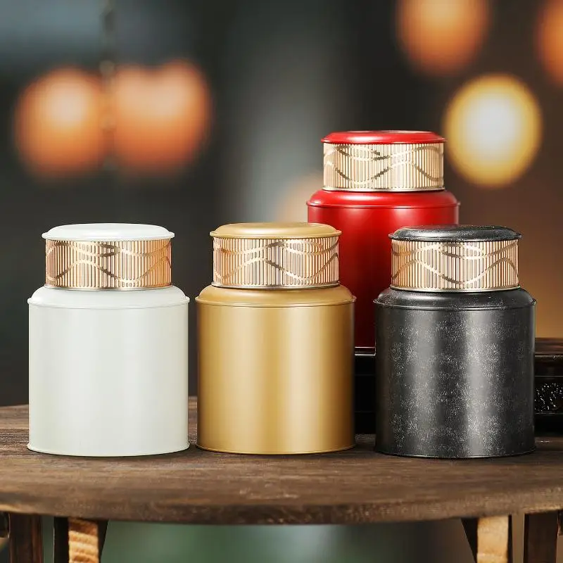 NUEVA Mini Lata de Té Vacía, Recipiente Hermético para Té Verde y Negro, Portátil para Viajes, Caja de Almacenamiento de Papel para Té